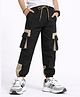 Nino Togs Cotton Woven Colour Blocked Cargo Pants - Coffee