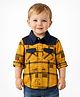Spool Junior Cotton Woven Full Sleeves Checked Shirt - Golden