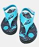 Pantaloons Junior Space Theme Printed & Applique Detailed Velcro Closure Sandals - Aqua Blue