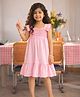 Somersault Cotton Woven Sleeveless Frill Detailed & Striped Dress - Pink