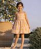 Somersault Cotton Woven Sleeveless Lemons Printed Dress - Orange