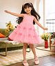 Somersault Cotton Woven Sleeveless Hearts & Bows Printed Dress - Pink