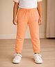 Somersault Cotton Knit Brand Logo Embroidered Joggers - Orange