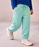 Somersault Cotton Knit Brand Logo Embroidered Joggers - Sea Green
