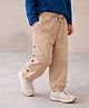 Somersault Cotton Knit Buttons Embellished Joggers - Beige