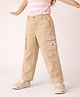 Somersault Cotton Woven Solid Cargo Pants - Beige