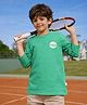 Somersault Cotton Knit Full  Sleeves Sport Printed Tee - Green