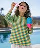 Somersault Cotton Knit Full Sleeves Checked Tee - Multi Colour