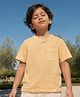 Somersault Cotton Knit Half Sleeves Solid Tee - Yellow