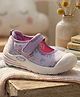 Hopits Butterfly Printed Velcro Closure Shoes - Purple