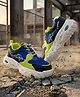 Hopits Colour Blocked Snap Lock Closure Shoes - Royal Blue