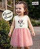 Babyoye Disney 100% Cotton Knit Sleeveless Frock With Minnie Mouse Graphic - Multicolor