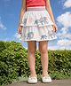Somersault Cotton Woven Elephant Printed Skirt - White