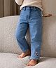 Somersault Cotton Denim Patch Detailed Jeans - Blue