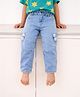 Somersault Cotton Denim Patch Detailed Jeans - Blue