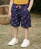 Somersault Cotton Woven Chef Theme Printed Shorts - Blue