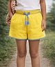 Somersault Cotton Woven Lace Embellished Shorts - Yellow