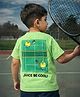 Somersault Cotton Knit Half Sleeves Lemons Printed Tee - Green