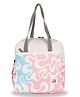 JUSTBAGS Insulated Lunch Bag with Bottle & Spoon Holder | Wave Pink | Tiffin Bag Perfect for Work & School | Age 5 & Above| 8L | 10
