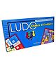 Parteet 2 in 1 Ludo with Snake & Ladders Board Game for Kids and Family Fun, 5 Years and Up, Dual-Sided Board with 16 Pawns in 4 Different Color & 1 Dice.