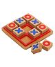 Parteet Classic Tic Tac Toe Wooden Toy - Zero and Cross Game for Kids, Family Game for All Ages, Educational Play for Cognitive Development, Ideal for Travel