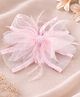 Takabee Beads Embellished Bow Applique Detailed Alligator Hair Clip - Baby Pink