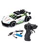 PARTEET 1:16 Scale RC Toy Car with Long Range 2.4 Ghz Joystick Remote Control - High Speed Durable Sports Vehicle with Rechargeable Battery - Ideal for Kids & Beginners (WHITE)