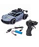 PARTEET 1:16 Scale RC Toy Car with Long Range 2.4 Ghz Joystick Remote Control - High Speed Durable Sports Vehicle with Rechargeable Battery - Ideal for Kids & Beginners (GREY)