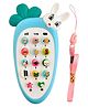 Parteet Cute Carrot Shaped Pretend Play Musical Cell Phone Toy for Kids Toddlers with Music, Ringtones, Lights - Birthday Party Favors and Gifts for Girls (Battery Not Included)