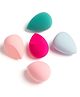 Gleva Professional Makeup Blender Sponge Set for Face Makeup with Cotton Pad and Powder Puff (Pack of 5)