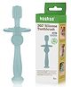 haakaa 360° Silicone Toothbrush - Soft All-Round Bristles for Infant Oral Care - Mist Blue
