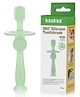haakaa 360° Silicone Toothbrush - Soft All-Round Bristles for Infant Oral Care - Lime