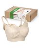 Haakaa Solid Hands Free Pumping & Nursing Bra - Beige