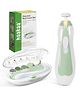haakaa Electric Nail Care Set - Safe, Quiet & Painless Baby Nail Trimming - Meadow