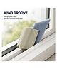 Paper Moon Window Groove Frame Cleaning Brush and Dust Cleaning Brush Scrubbing Pads 1pc- Multicolor