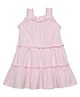 MINI KLUB Cotton Blend Knit  Sleeveless Bow Applique Detailed Dress - Pink