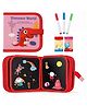 FunBlast Reusable Magic Drawing Book for Kids  Pack of 1 Book / 4 Pages / 3 Color Marker with 2 Wipes (Multicolor-O)