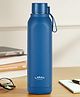 Larah by Borosil 700 ml Cube Blue Stainless Steel Water Bottle, Made in India Pu Insulated Thermoware, Leakproof, BPA Free| Bottle for Office, School, College & Gym, Daily Use, 1 Year Warranty