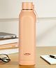 Larah by Borosil 700 ml Cube Gold Stainless Steel Water Bottle, Made in India Pu Insulated Thermoware, Leakproof, BPA Free| Bottle for Office, School, College & Gym, Daily Use, 1 Year Warranty