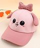 KIDLINGSS Bow Applique Detailed Cap - Pink Circumference 53 - 56 Cms