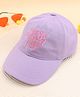 KIDLINGSS Have A Good Day Text Embroidered Cap - Purple - Circumference 53 - 56 Cms