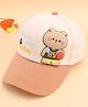 KIDLINGSS Cotton Teddy Bear Applique Detailed Baseball Cap - Beige - Circumference 51 - 53 Cm