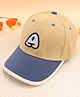 KIDLINGSS Colour Blocked A Text Embroidered Cap - Yellow - Circumference 52 - 54 Cm