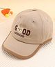 KIDLINGSS Bear Face Embroidered Cap - Khaki- Circumference 48 - 50 Cm