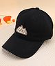 KIDLINGSS Denim Mountain Badge Detailed Baseball Cap - Black - Circumference - 52-55 Cms