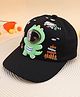 KIDLINGSS Cotton Astronaut Applique Detailed Baseball Cap - Black - Circumference 50 - 53 Cm
