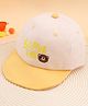 KIDLINGSS Bear & Super Hero Text Embroidered Cap - Yellow - Circumference- 47 - 50 Cm