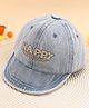KIDLINGSS Happy Text Patch Detailed Denim Cap - Blue - Circumference 48-50 Cms