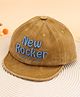 KIDLINGSS New Rocker Text Embroidered Denim Cap - Wine - Circumference 47-50 Cms