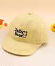 KIDLINGSS Jelly Bear Text Embroidered Cap - Yellow - Circumference 46-49 Cms